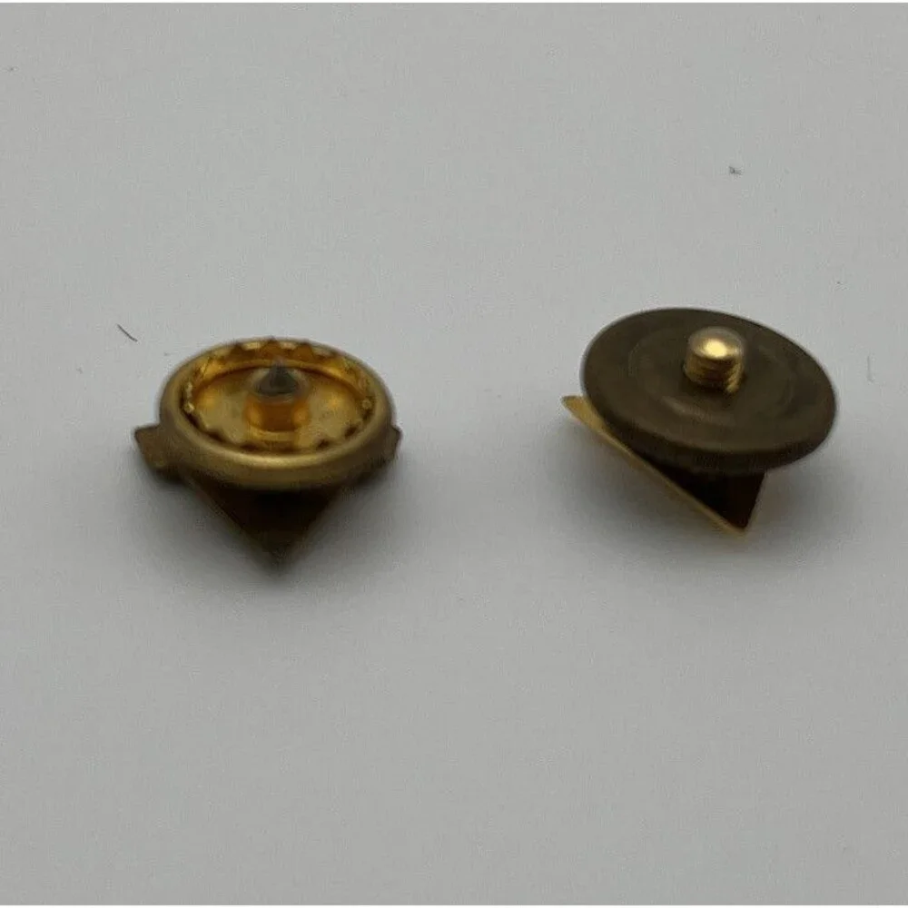 Two Vintage Knights of Pythias FCB Screw Back Pins - Eternal Knight - RARE